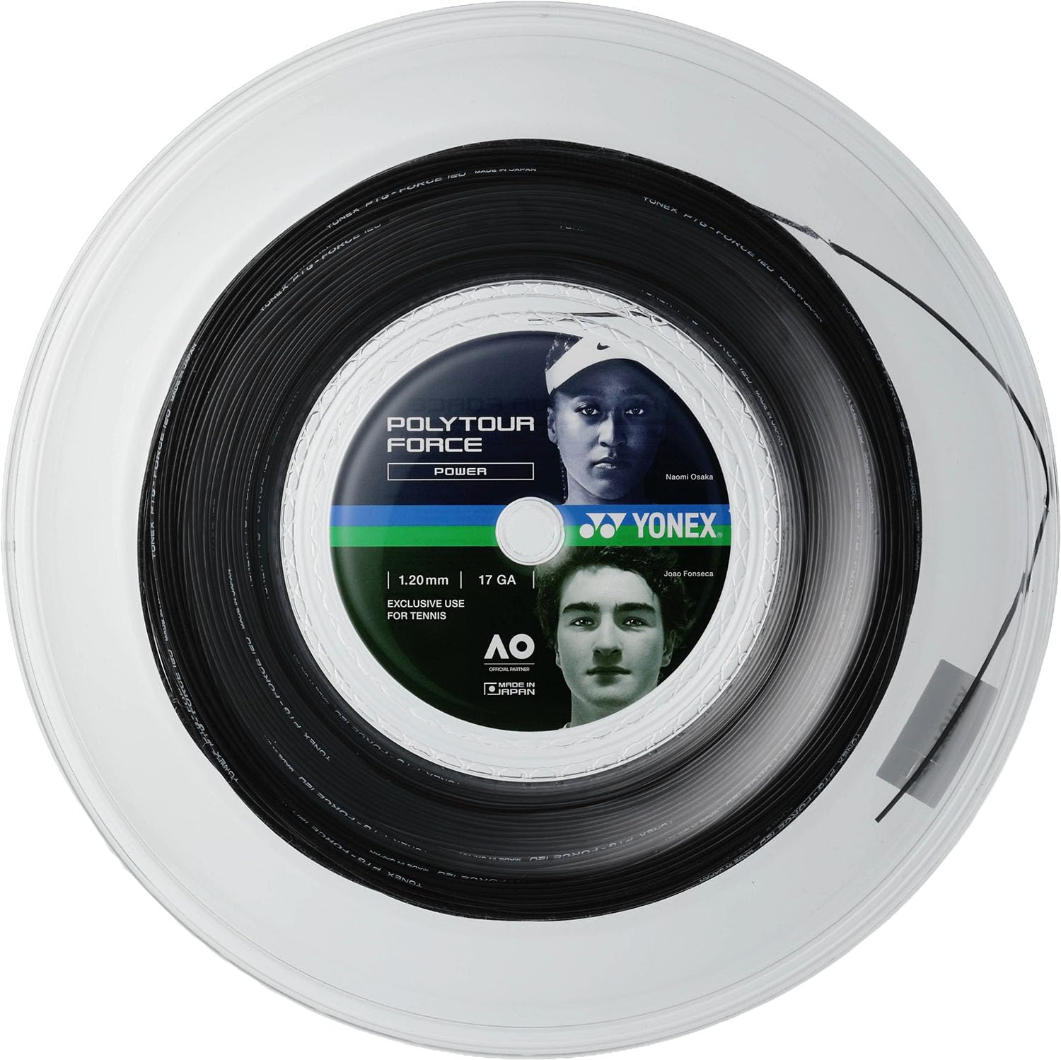 Yonex Poly Tour Force 120 200m Black Tennis String (PTFO20R2)