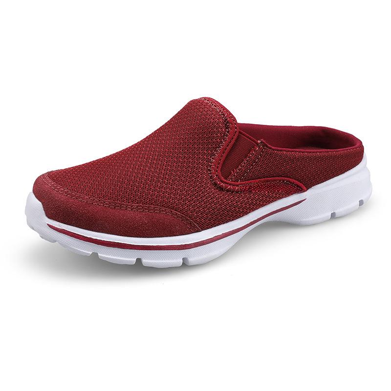 2025 Summer Unisex Plus Size Casual Mesh Half-Slipper Sandals