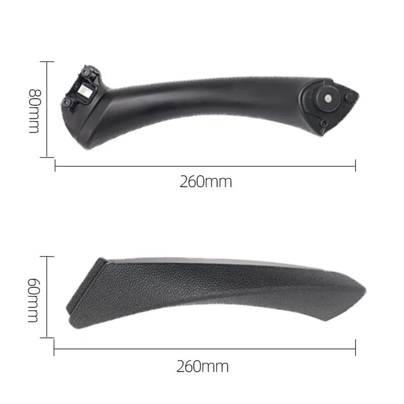 Wewnętrzny uchwyt samochodowy Panel drzwi wewnętrznych osłona wykończeniowa do naciągania czarny lewy prawy dla BMW serii 3 E90 E91 316 318 320 325 328