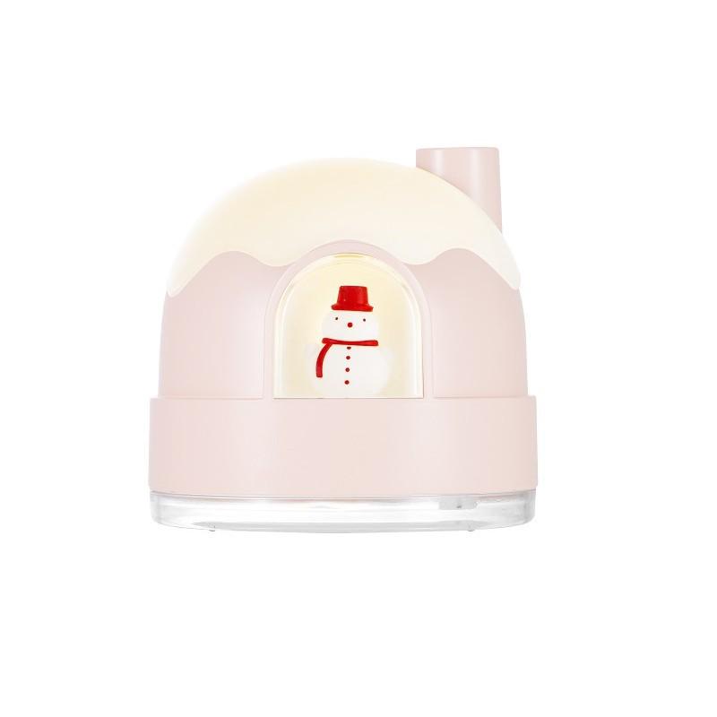 Igloo USB Mini Humidifier & Night Light - Cute Desktop Air Atomizer & Atmosphere Light