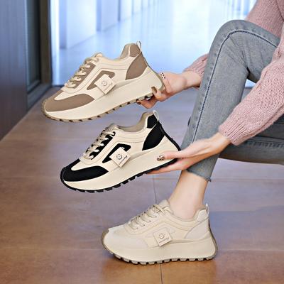 Ins Koreanische Version der neuen Dad-Schuhe für Damen 2025 Frühling Student Running Sportarten Dicksohlige Erhöhende Freizeitschuhe HY2511