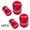 4pcs Car Wheel Tire Valve Caps Tyre Stem Covers Airdust Waterproof Accessories For CHERY TIGGO 3 4 5 7 PRO 8 Car NN2