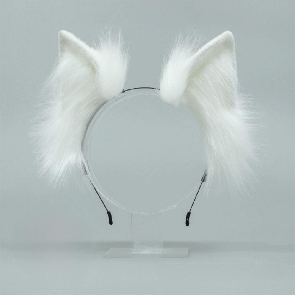 Faux Fur Cosplay Headwear Plush Animal Hair Hoop Kawaii Cat Ears Headband Anime
