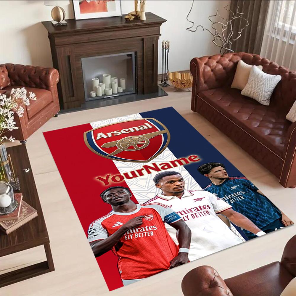 Arsenal Personalized Text Floor Mat Suitable for Study Room Outdoor Game Room Dormitory Antislip Carpet Anime Office Decor