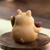 Zhinianhua Purple Clay Lucky Cat Tea Pet