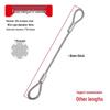 Rust-Proof, Wear-Resistant Steel Wire Rope with Aluminum Head - High Load-Bearing, Corrosion-Resistant, Thickened for Outdoor Industrial Safety