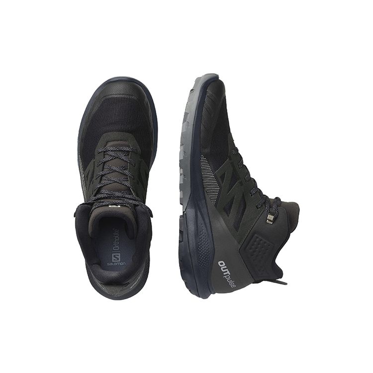 SALOMON Outpulse Mid Gore-Tex Outdoor Functional Shoes Men Shoes Black 415888