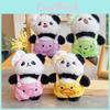 Panda Cartoon Cute Chef Plush Keychain Holder Colorful Pants Gift Accessories