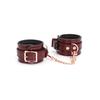 Liebe Seele Luxury SM Goods Handcuffs Cosplay Genuine Leather Wine Red Dominatrix Couple Training Restraints
