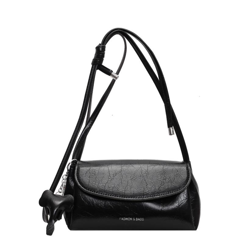 

Premium texture bag women s summer versatile new fashion niche design popular messenger bag чёрный