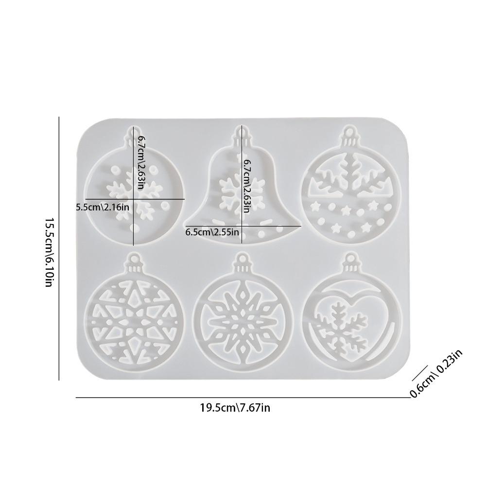 

Різдвяна серія Силіконова форма для сережок УФ епоксидна форма для гачків для вух Ручна робота Форма для підвісок 01