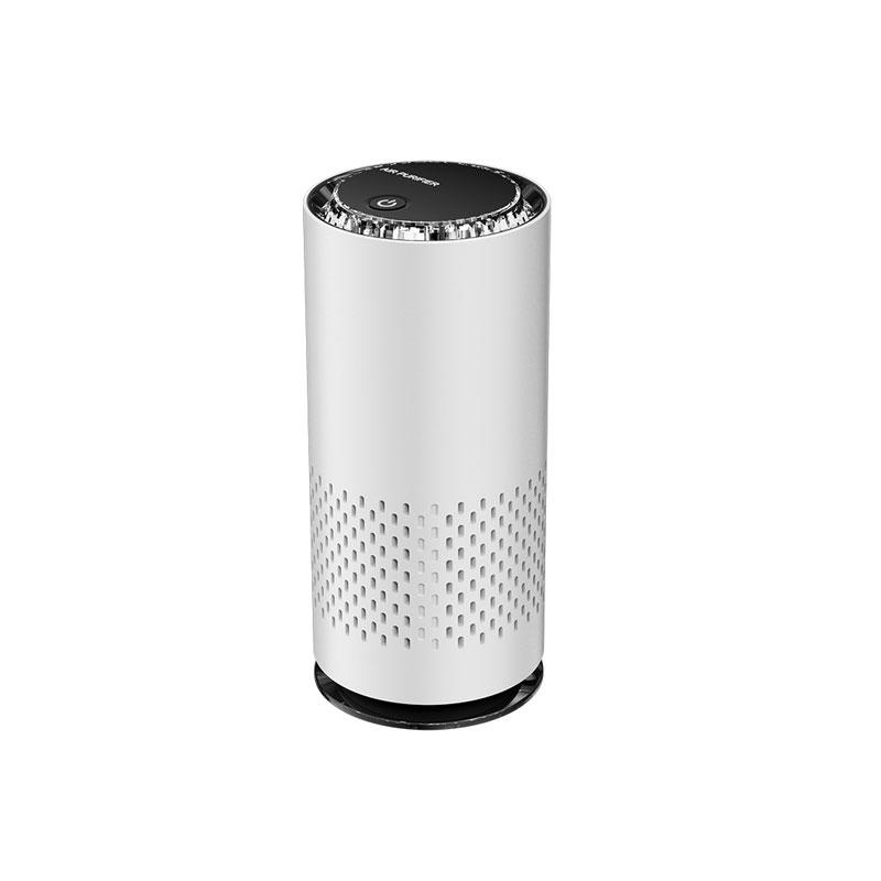 Small Portable Air Purifier with HEPA Filter USB Negative Ion Generator for Car Home Formaldehyde Removal Electric Devices белый