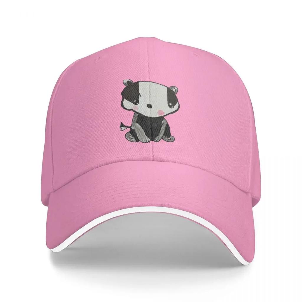Badger - Cute Cartoon Kid DrawingCap Baseball Cap summer hat New In The Hat Designer Hat Boy Child Women's
