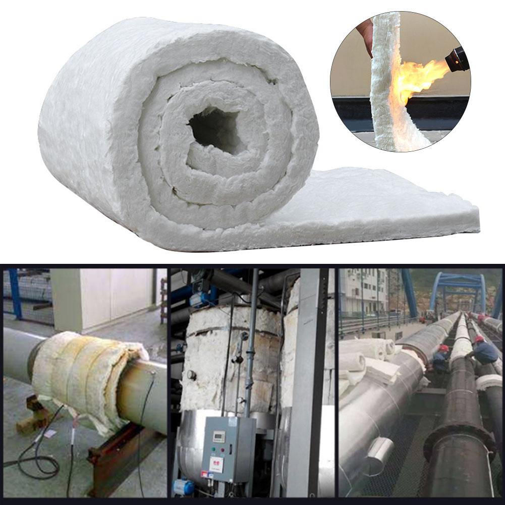 High Temperature Ceramic Fiber Blanket, 1260°C(2300°F) Fireproof Refractory Insulation Blanket