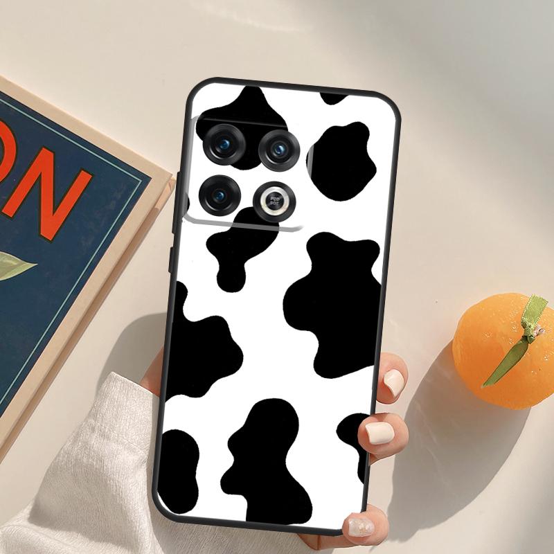 Spotted Cow Skin Print Case For OnePlus 13R 12R 10R 13T 10T 11 12 13 15 OnePlus Nord 5 CE 2 3 4 Lite N20 N30 Cover