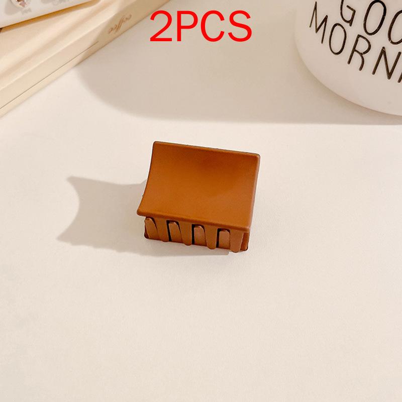 2 ΤΕΜ Premium Σετ Κεφαλών Νέο Γυναικείο Κλιπ Κλιπ Νύχι Μόδας Καφέ Μαύρο Ακρυλικό Μεγάλες Φουρκέτες Claw For Lady Clip Barrette Αξεσουάρ μαλλιών