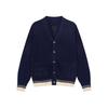 Unisex Knit Cardigan with Stripes, Heart & Logo