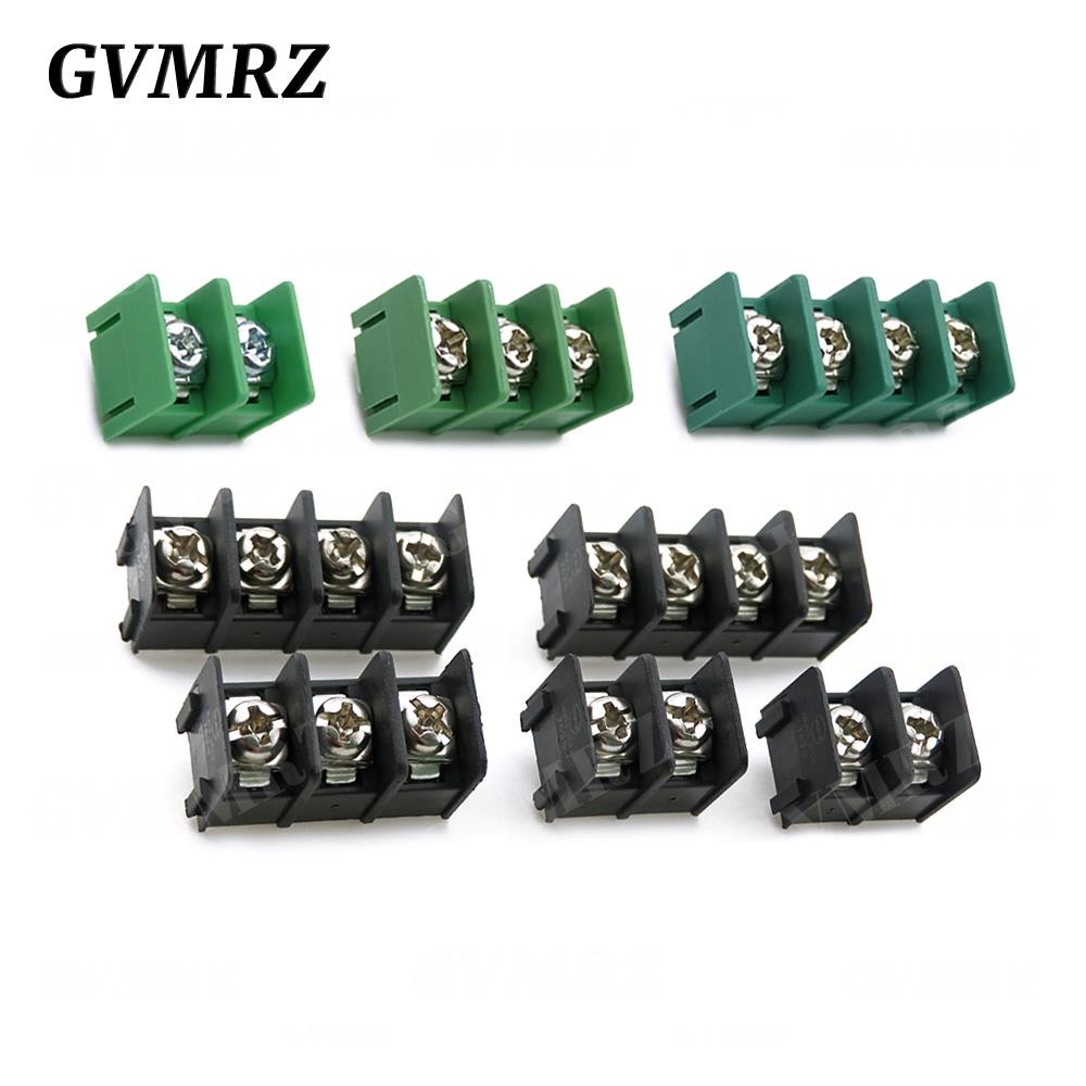 10PCS KF7.62 2P 3P 4P MG762-2 3 4 Pin Splicable Screw Terminal Block Connector Black Green 7.62mm Pitch