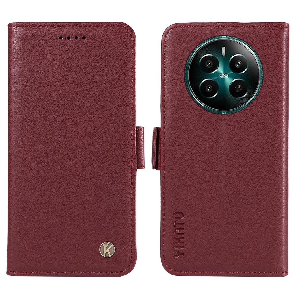 YIKATU YK-003 For Realme Narzo 70 5G/Narzo 70 Pro 5G/P1 5G/12 4G/12+ 5G Case Wallet Stand Leather Phone Cover Side Buckle