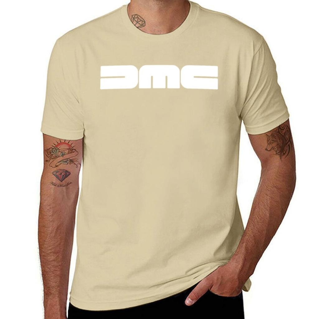 Dmc (delorean Motor Company White Version Logo) T-Shirt Short Sleeve Tee Blouse Mens T Shirts Pack