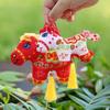 Creative Stuffed Animal Keyring Cute Cartoon Steed Doll Zodiac Pony Figurine  Home Decoration