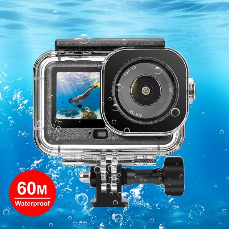 Shockproof Protective Case for Action 6 Camera Diving Shell Cover 60m Waterproof Ideal for Harsh Outdoor Environment