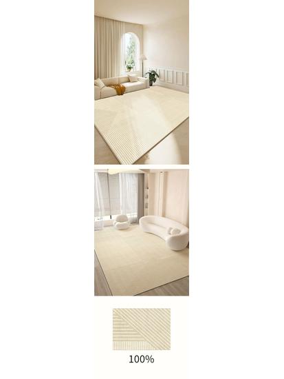 Luxurious Modern Minimalist Coffee Table Rug: Dirt-Resistant, Versatile for Living Room, Bedroom, or Bay Window