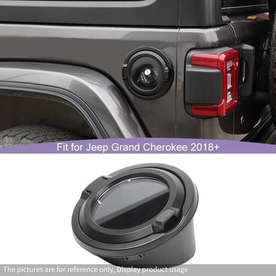   Aluminum Alloy ABS Gas Fuel Oil Tank Cap Cover For Jeep Wrangler JL 2018 Up  Car Exterior Accessories, Transparent Glass