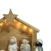Christmas Nativity Scene Statue Manger with Light Gift Centerpiece Fine Craftsmanship