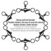 Stainless Steel Splitter Swivel Ring Rolling Solid Ring Fishing Swivel Fishing Line Connector