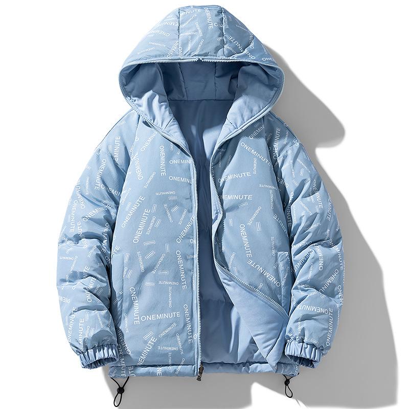 Cotton-padded Winter Short Men's Thickened Hooded Outdoor Tooling Warm Jacket Men's