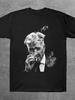 T-shirt Grafica da Uomo David Lynch Stile Street Regular Fit Manica Corta Puro Cotone Coppia Tutte le Stagioni T-shirt Streetwear