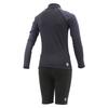 Ensemble de maillot de bain garçon - Speedo Combinaison manches longues + shorty UPF 50+ anti-UV (Noir/Gris Oxyde) - Taille 8