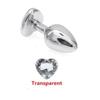 3 Size Anal Plug Heart Stainless Steel Crystal Anal Plug Removable Butt Plug Stimulator Anal Sex Toys Prostate Massager Dildo