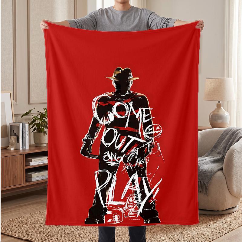 Freddy Krueger Soft Warm Flannel Blankets Comfortable Blanket for Home Decoration Gifting