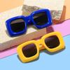 Retro Square Frame Sunglasses for Boys Girls Kids Bubble Square Glasses Candy Color Goggle Sun Glasses Children Eyewear