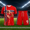 Camiseta de Fútbol conmemorativa de Haaland Impresa en 3D Transpirable de Verano para Aficionados Camiseta Deportiva para Exteriores Fútbol Unisex Tops Diarios para Niños