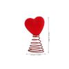 Red Heart Valentine Decoration Glitter Tree Top Ornament Romantic Wedding Party Supplies Valentine's Day Decor