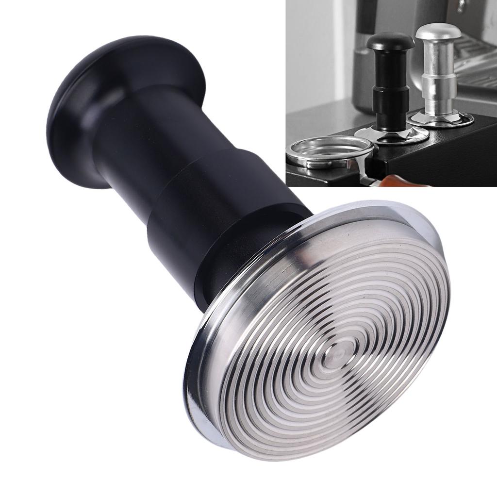 Coffee Hammer Black Thrded Double Spring 30lbs Pressure Stainless Steel Coffee Tamper for Coffee NaMachine Accessory