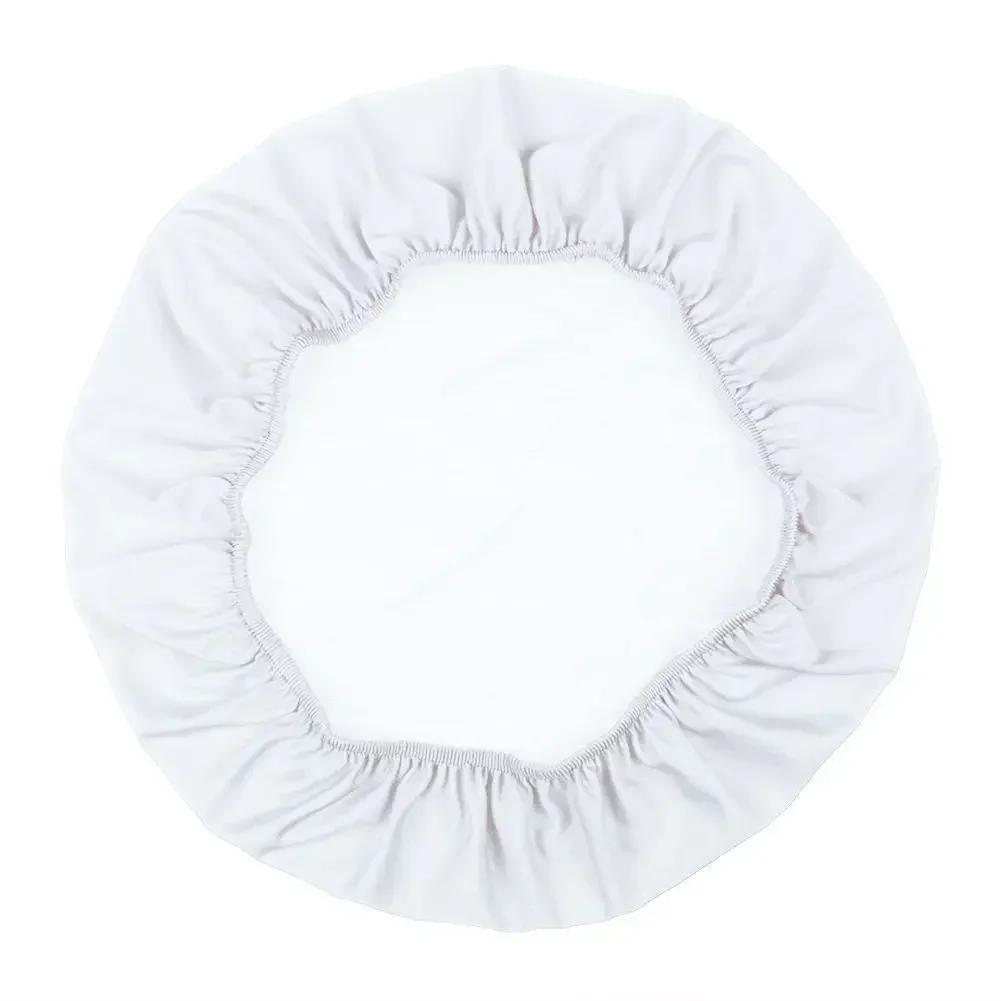 

Spandex Chair Seat Cover Hood Removable Stretch Dining Room Wedding Banquet Chair Covers Without Backrest Furniture Protector белый