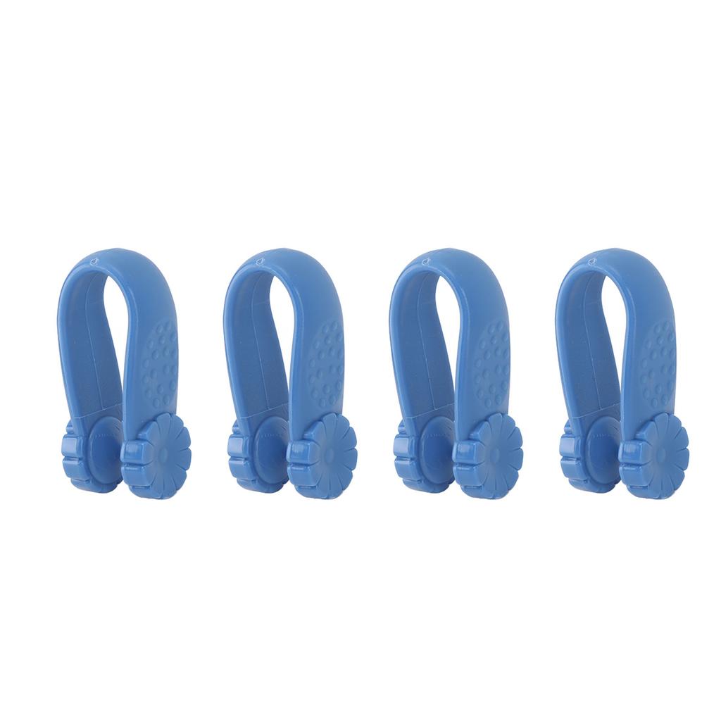 4 Stück Handdruckpunkt-Clip Blumenform Spannungsreduzierung Universal Mini Migräne-Linderungsclip Blau