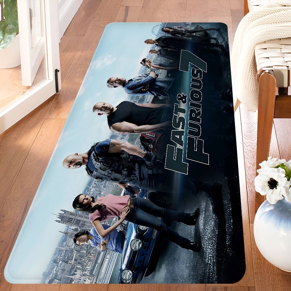 Movie F-Fast Cool Furious Room Mats Retro Multiple Choice Living Room Kitchen Rug Non-Slip Welcome Rug