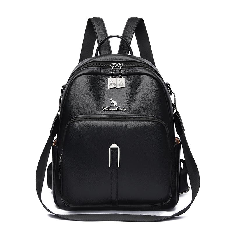 PU Backpack Women's Large Capacity Backpack Multifunctional Shoulder Bag