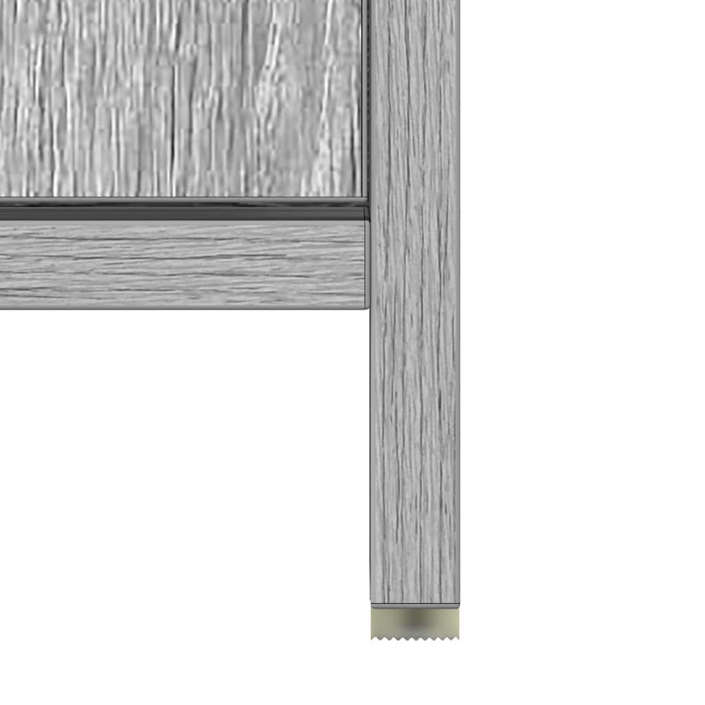 Bathroom Cabinet Gray Sonoma 60 X 33 X 61 Cm Particleboard