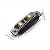 Sliding Door Wheel, Stainless Steel & Copper, Double Adjustable, Quiet Flat 14mm