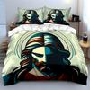 Jesus Christ Face Illustration. Bedding Sets Duvet Cover Sets Duvet Covers Pillowcases(1 * Duvet Cover 2 * Pillowcases, Without Duvet Insert)