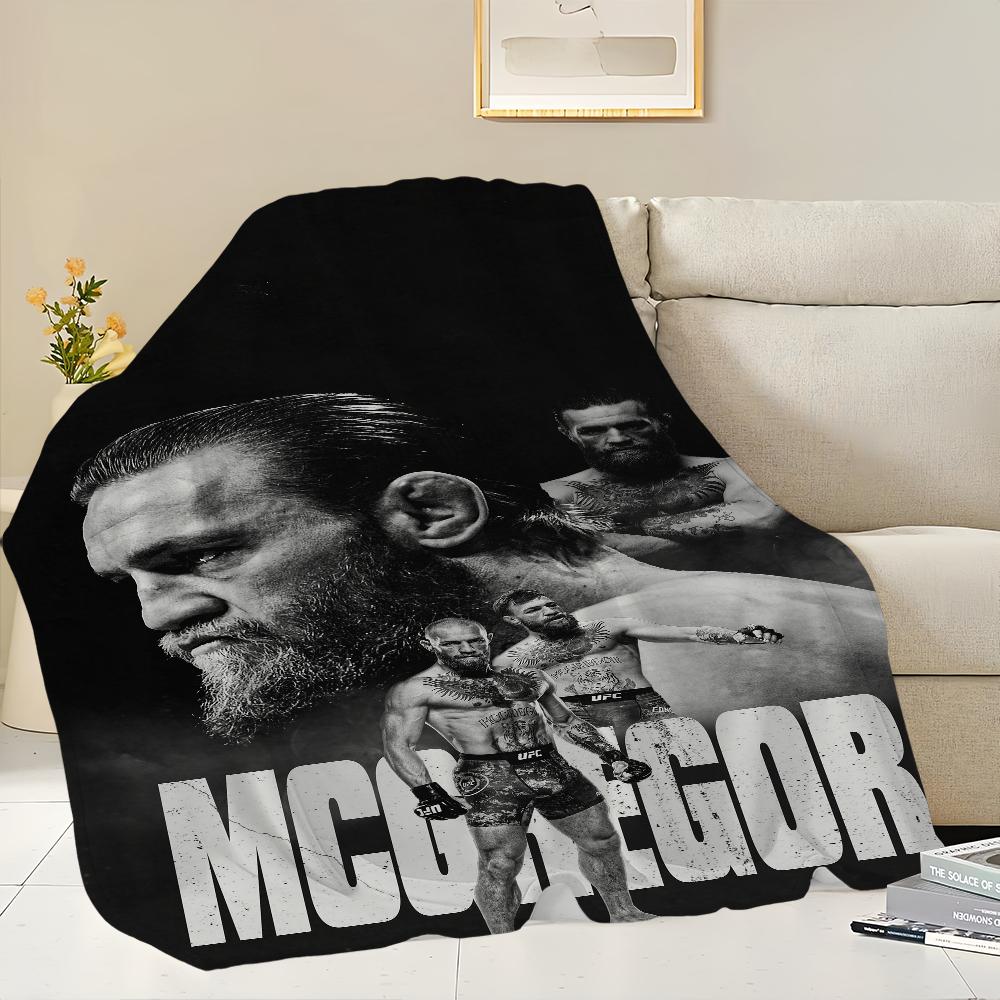 Comfort Warm Soft Champion Plush Blanket Suitable for Sofa Living Room Boxer Mcgregor Office Bedroom C-Conor U-UFC Travel Gift