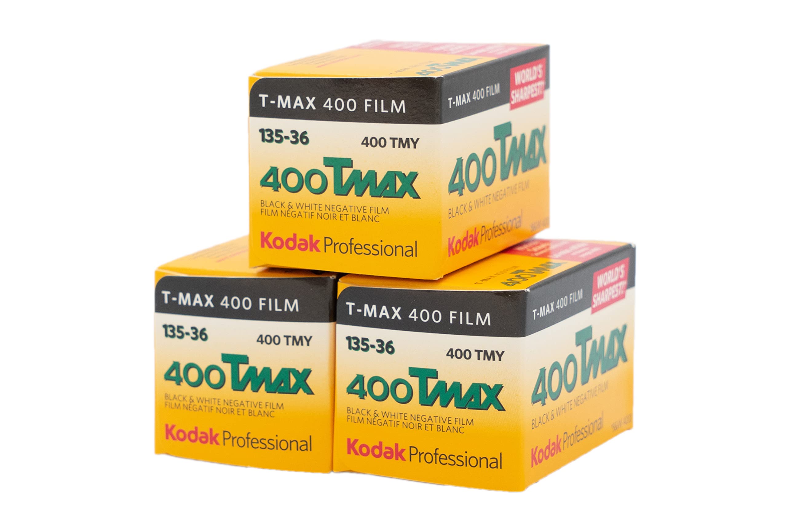 

Kodak T-MAX 400 Black and White Negative Film, 35mm, 36 Exposures, 3-Pack, 9130428