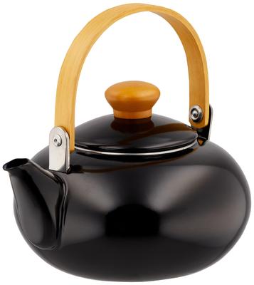 Maekawa Metal Industry Miyabi Esmalte Negro Co., Ltd. Hervidor, 2.0L,