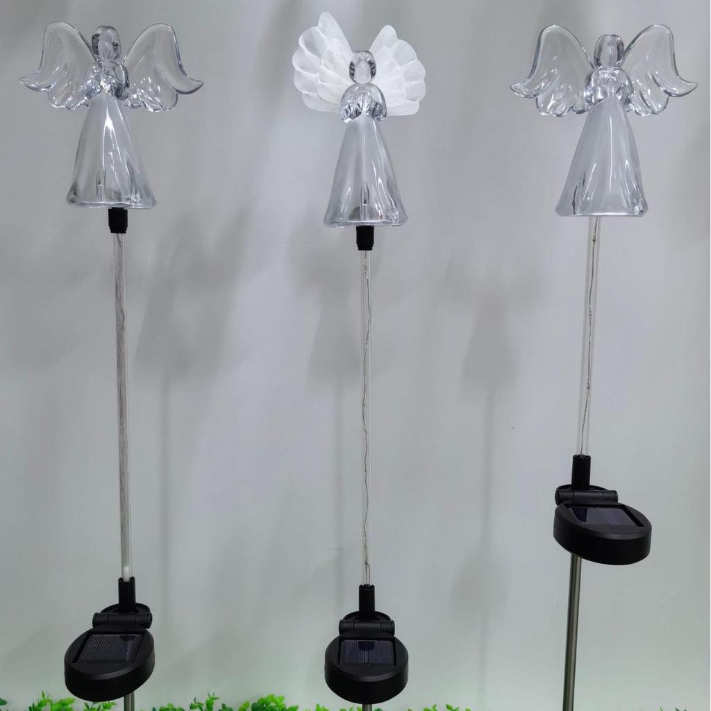 Solar LED Angel Garden Stake Light - Outdoor Landscape Lamp